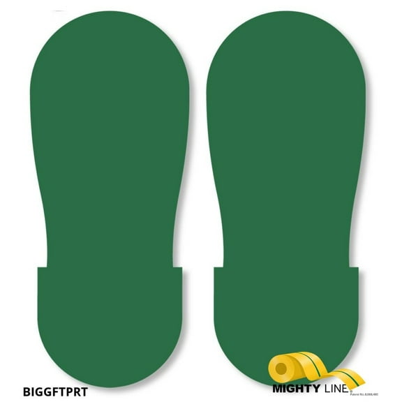 Mighty Line GREEN BIG Footprint - Pack of 50