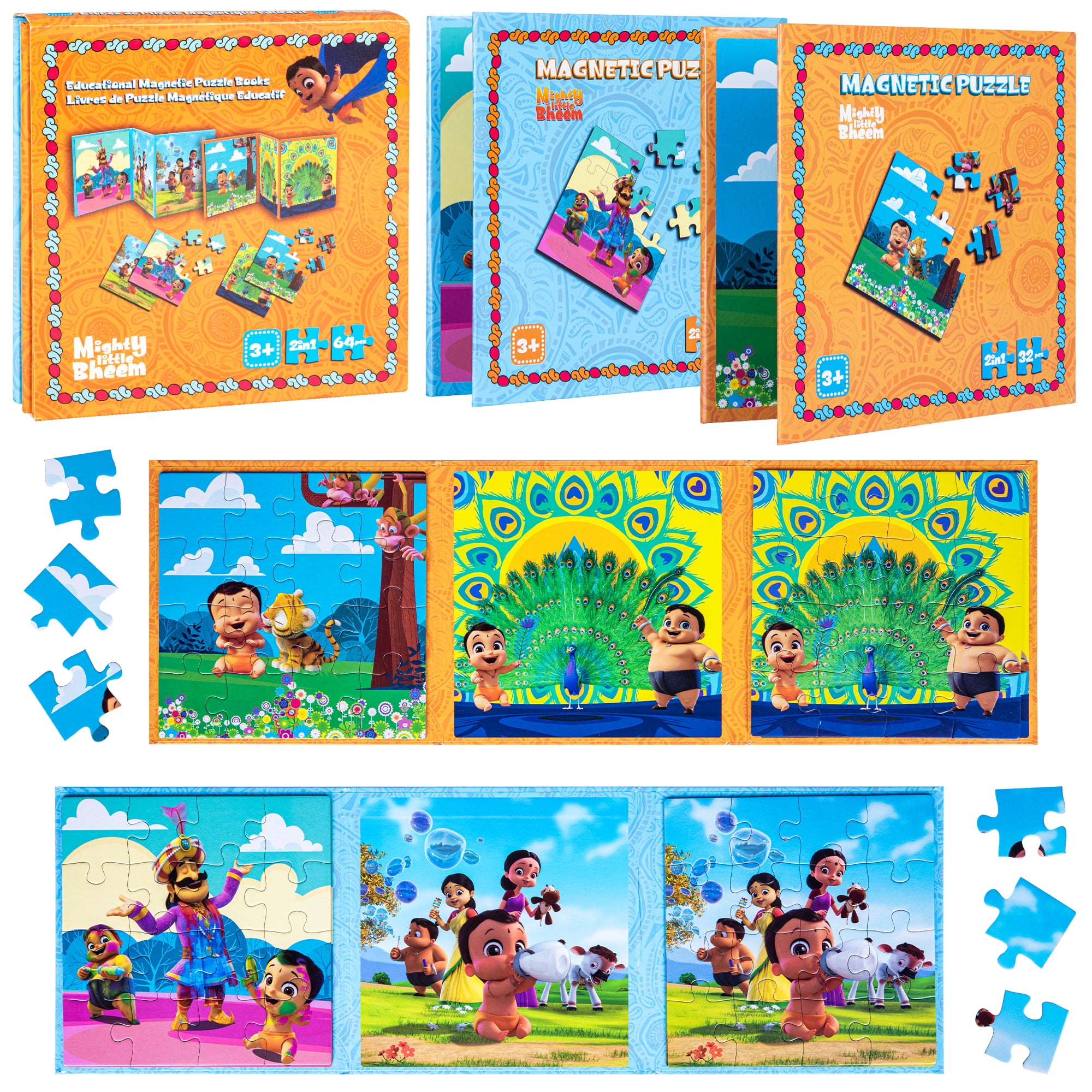 Mighty Little Bheem- Magnetic Puzzle- 2 Pack