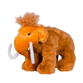 Mighty Mammoth Stuffed Animal 16 Inch, Soft Woolly Prehistoric Plush Toy, Ice Age Figure