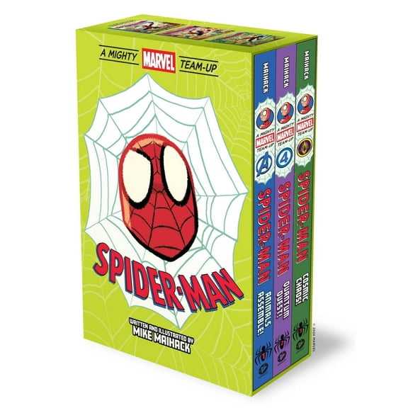 Spider-Man: a Mighty Marvel Team-Up 3-Book Box Set: 3 Original Graphic Novels: Animals Assemble!, Quantum Quest!, Cosmic Chaos! (Hardcover)