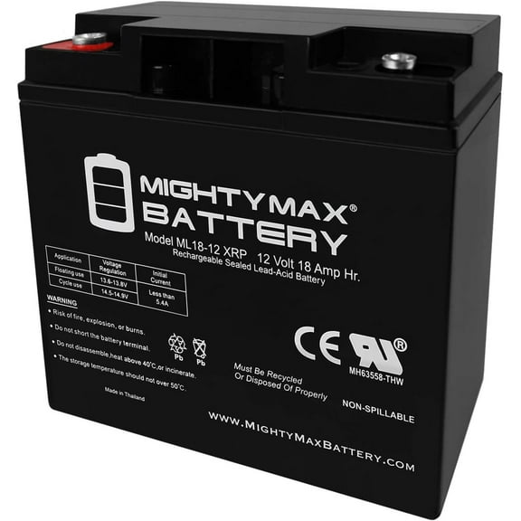 Mighty Max Battery 12V 18AH SLA Replacement Battery for Visions CP12180XRP