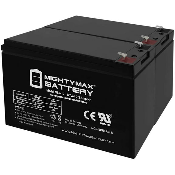 Mighty Max Battery 12V 7Ah Battery Replacement for Acorn Stairlift - 2 Pack Brand Product