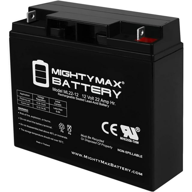 Mighty Max Battery ML2212 12V 22AH BMW R1100R R1100S R850R 51913 Battery
