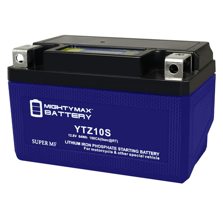 Mighty Max Battery YTZ10S-LIFEPO4 - 12 Volt 8.6 AH, 225 CCA, Lithium Iron  Phosphate (LiFePO4) Battery 