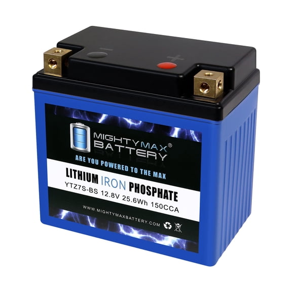 YTZ7S-BS LIFEPO4 - 12 Volt 6 AH, 150 CCA, Lithium Iron Phosphate (LiFePO4) Battery
