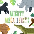 thumbnail image 1 of Mighty Mega Beasts: A Lift-The-Flap Book, (Board Book), 1 of 1