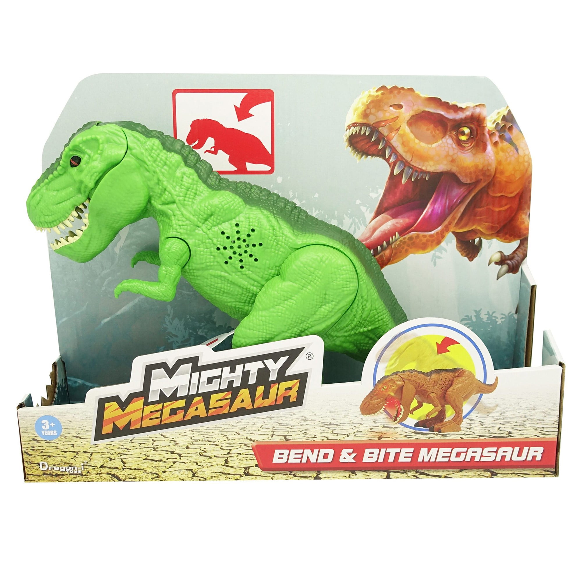Dragon-I Toys Mighty Megasaur T-Rex - Sounds, Biting Action