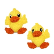 Mighty Microfiber Ball Duck 2-Pack, Durable Squeaky Dog Toys