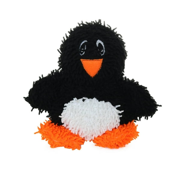 Mighty Microfiber Ball Med Black Penguin , Durable Squeaky Dog Toy