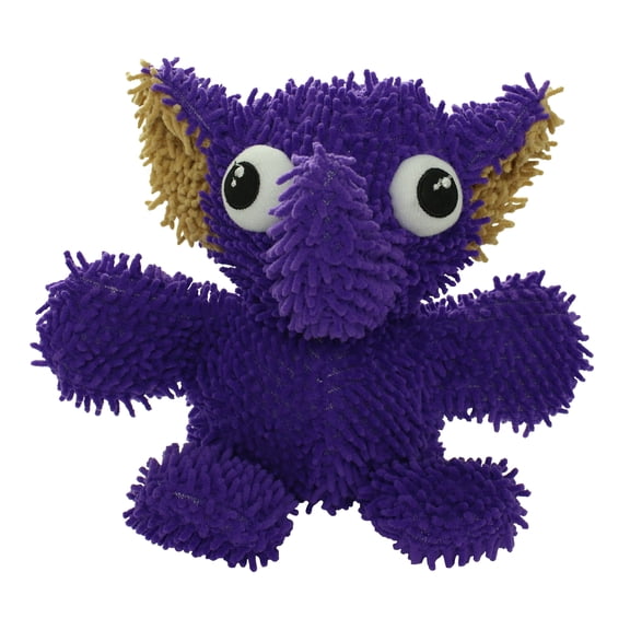Mighty Microfiber Ball Med Elephant Purple Durable Plush Squeaky Dog Toy
