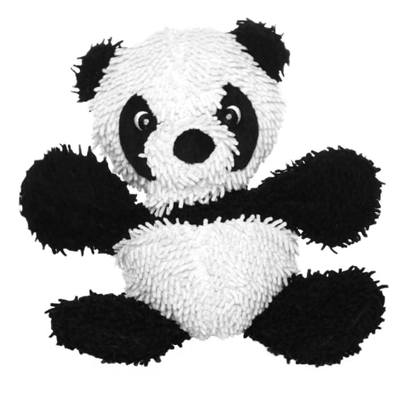 Mighty Microfiber Ball Panda Durable Plush Squeaky Dog Toy