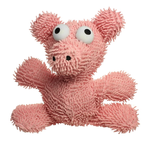 Mighty Microfiber Ball Pig Durable Plush Squeaky Dog Toy