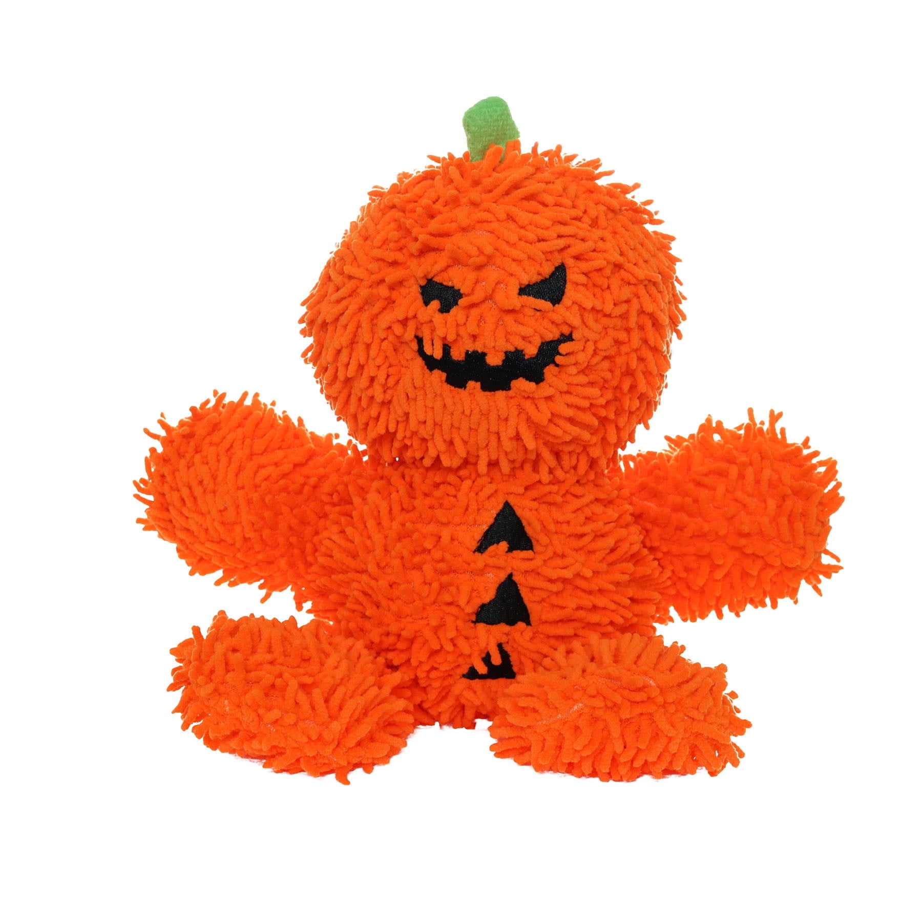 Mighty Microfiber Ball Pumpkin Man, Halloween Durable Squeaky Dog Toy