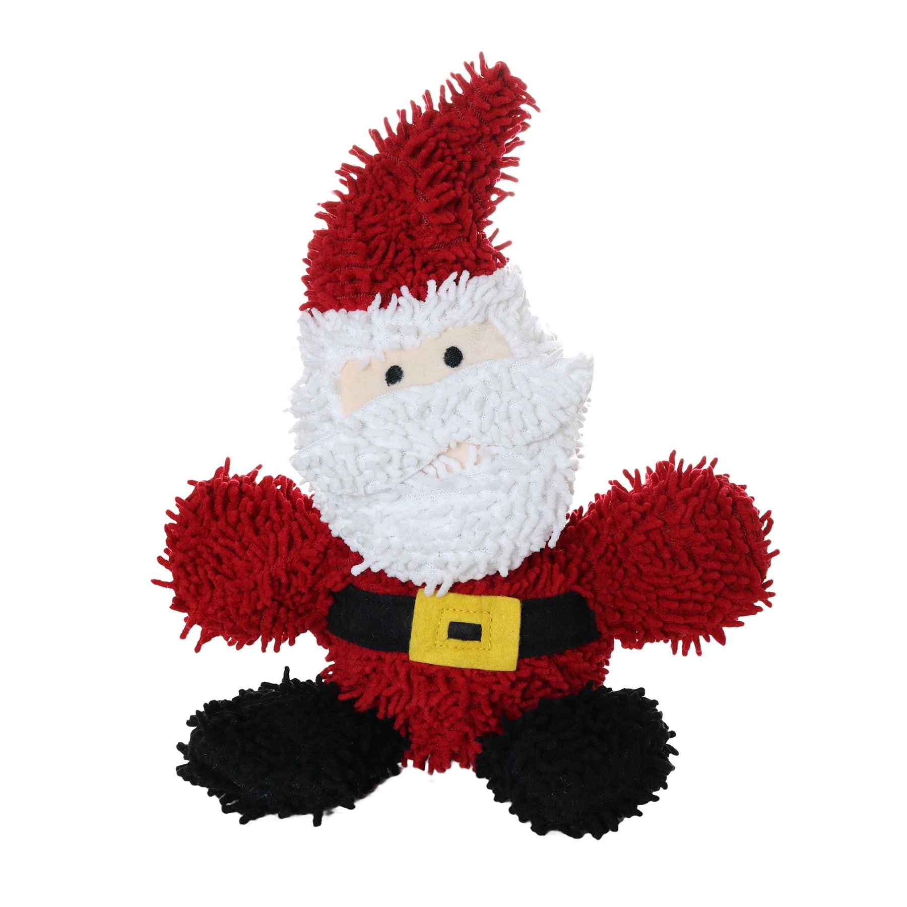 Mighty Microfiber Ball Santa, Christmas Durable Squeaky Dog Toy