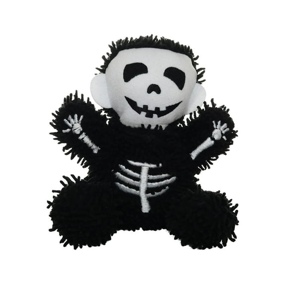 Mighty Microfiber Ball Skeleton, Halloween Durable Squeaky Dog Toy