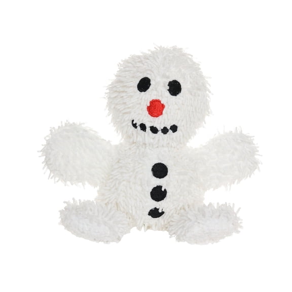 Mighty Microfiber Ball Snowman, Holiday Durable Squeaky Dog Toy