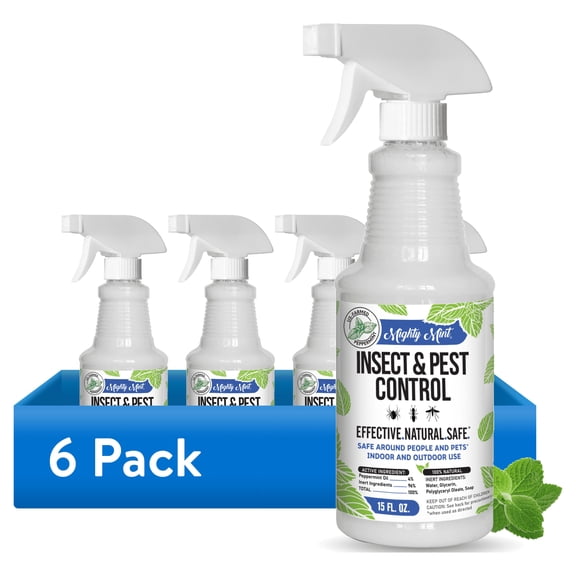 (6 pack) Mighty Mint Insect & Pest Control, 15 oz