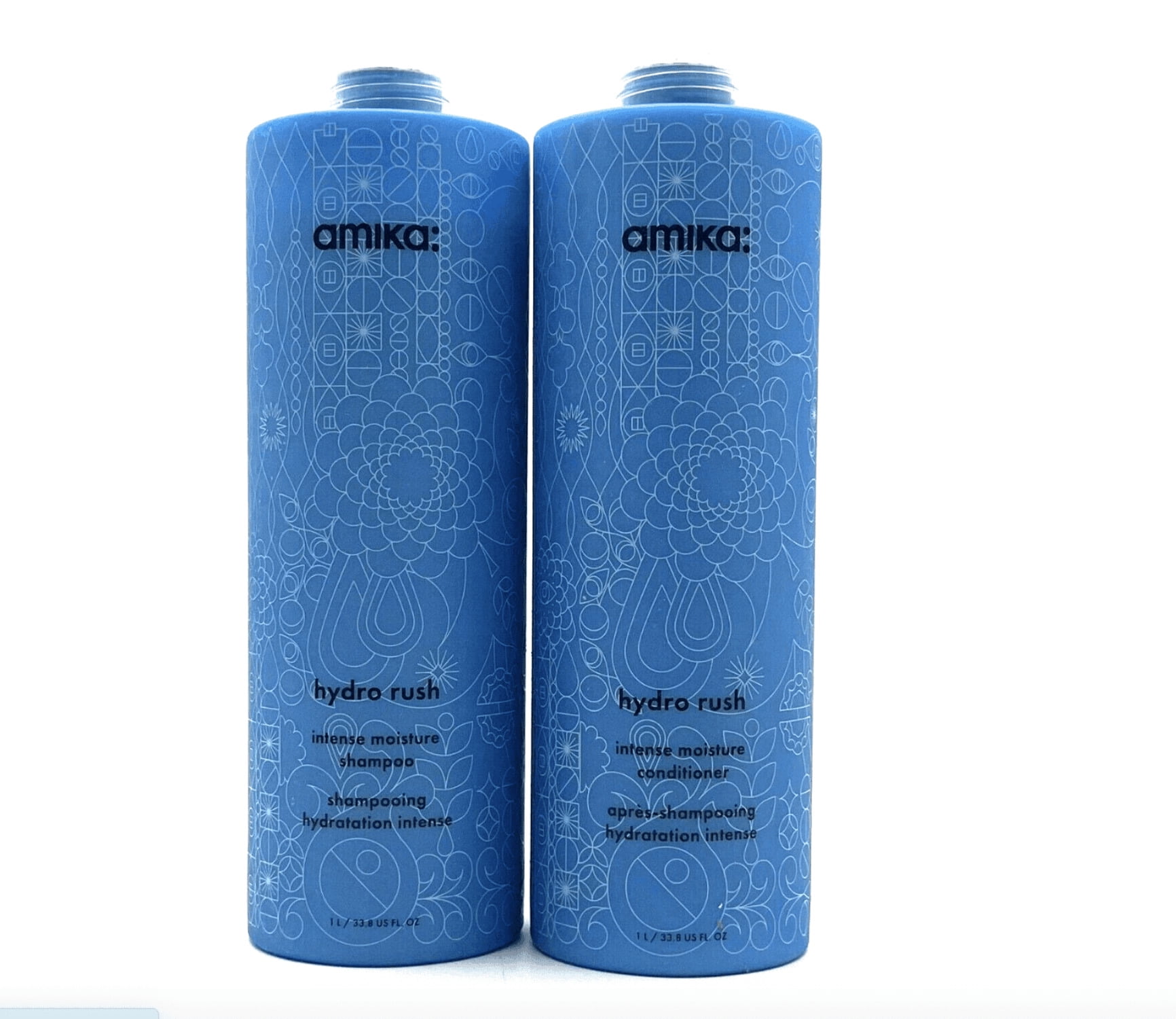 Amika Hydro Rush Intense Moisture Shampoo & Conditioner 33.8 oz