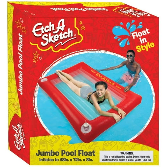 Mighty Mojo Etch-A-Sketch Jumbo Pool Float Giant Inflatable Lounge Raft