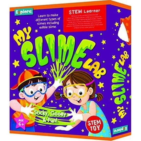 Mighty Mojo My Slime Lab DIY Science Kit Kids STEM Learning Fun Slime Making