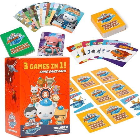 Mighty Mojo Octonauts Kids Memory Card Game, 3 Pack