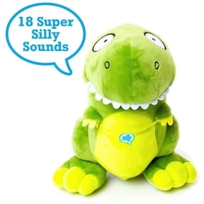 Mighty Mojo Plush Talking Dinosaur T-Rex 10" Interactive Sounds Burps Farts