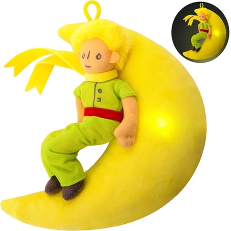Mighty Mojo The Little Prince Plush Doll with Moon Night Light Bedtime Toy