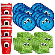 Mighty Monster Birthday Party Supplies Set Plates Napkins Cups Tableware Kit For 16 By Birthday Galore