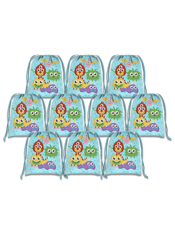 Mighty Monster Drawstring Tote Bag (10 Pack)