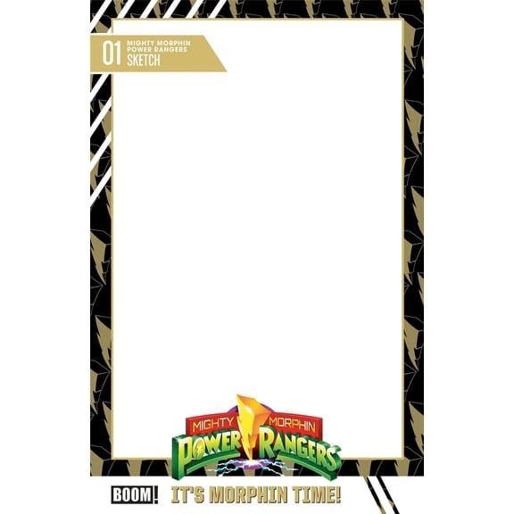 Mighty Morphin Power Rangers (2026) #1 D Trading Card Blank Sketch Variant Boom Entertainment Comic Book 2026