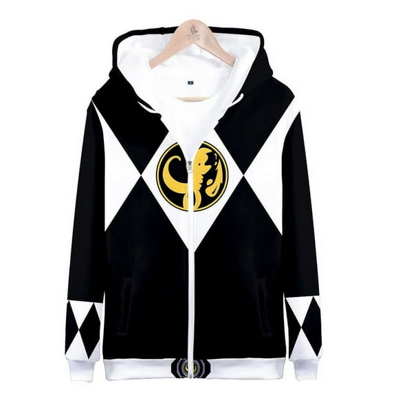 Mighty Morphin Power Rangers 3D Print Zipper Hoodie Cosplay Zipper Sweatshirt TV Series Clothes