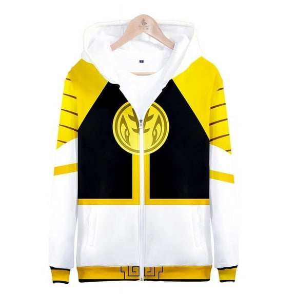 Mighty Morphin Power Rangers 3D Print Zipper Hoodie Cosplay Zipper Sweatshirt TV Series Clothes