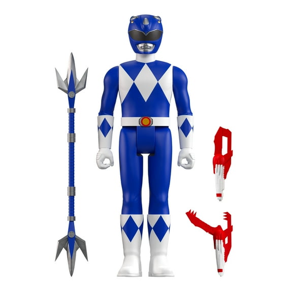 Mighty Morphin Power Rangers Blue Ranger – Super7 3.75 in ReAction Figure