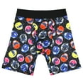 thumbnail image 1 of Mighty Morphin Power Rangers Boxer Briefs Men's All-Over Helmet Print Tight Fit Underwear, 1 of 5