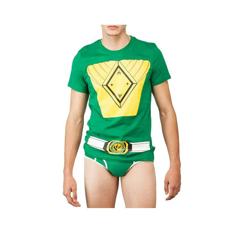 Mighty Morphin Power Rangers Green Ranger Mens Adult Underoos (Large)