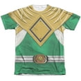thumbnail image 1 of Mighty Morphin Power Rangers Green Ranger Mens Sublimation Shirt White XL, 1 of 2