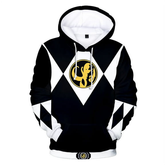 Mighty Morphin Power Rangers Hoodie Casual Sweatshirt Long Sleeve Pullover Cosplay Hoodies