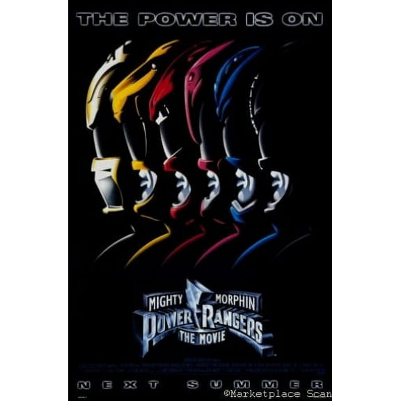 Mighty Morphin Power Rangers Movie Poster 24x36 Art Poster 24x36 Square Adults Best Posters