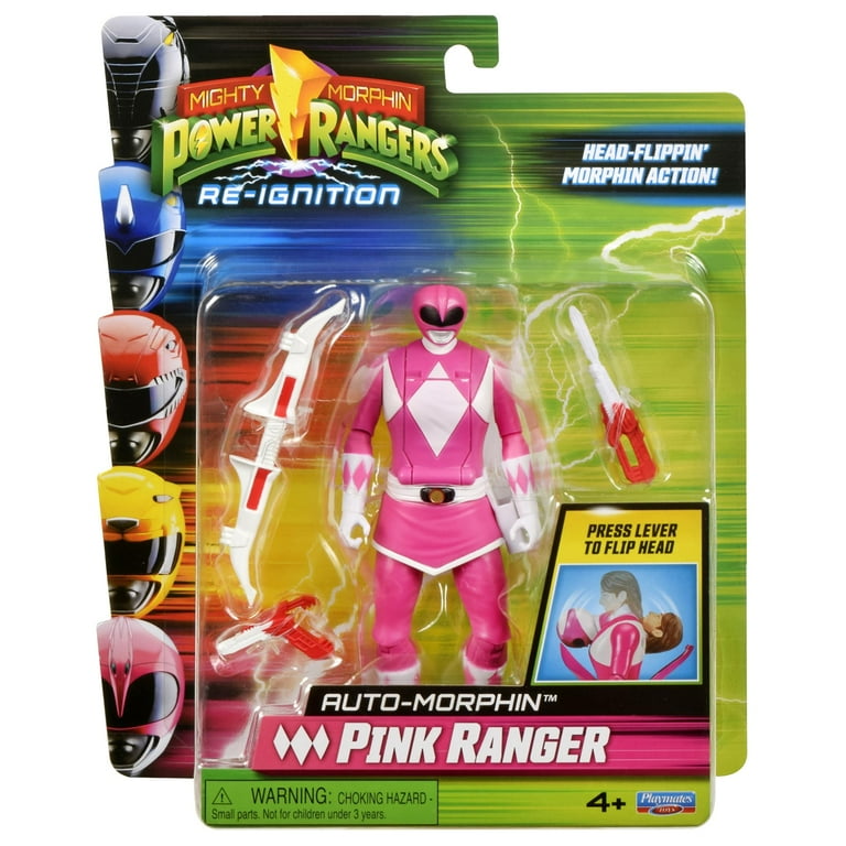 Mighty Morphin Power Rangers PINK RANGER Auto-Morphin Action