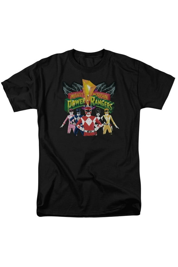Mighty Morphin Power Rangers Rangers Unite Mens Short Sleeve Shirt