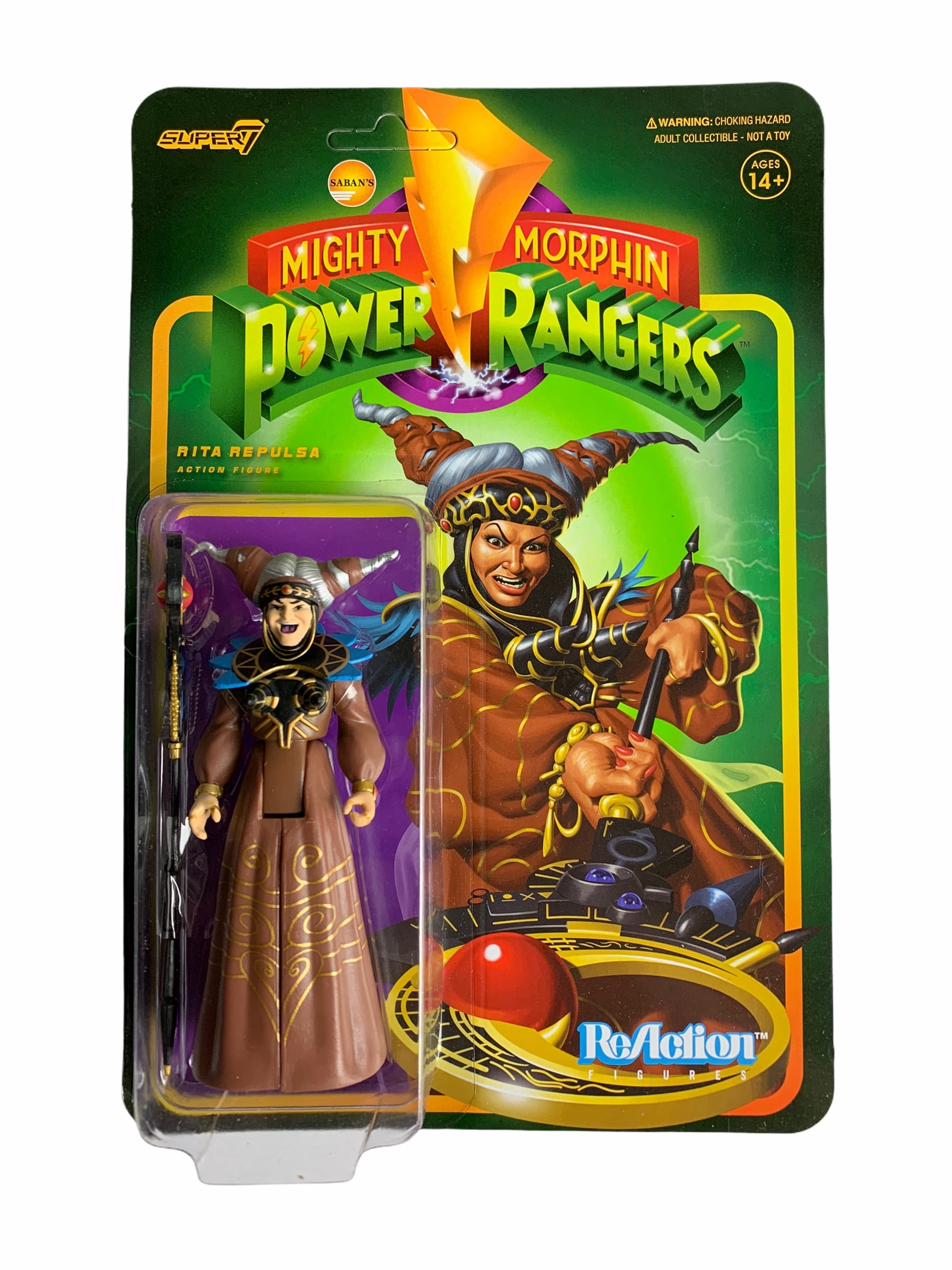 Power Rangers Rita R Figure Mighty Morphin Power Rangers Rita Repulsa ReAction Figure - Walmart.com
