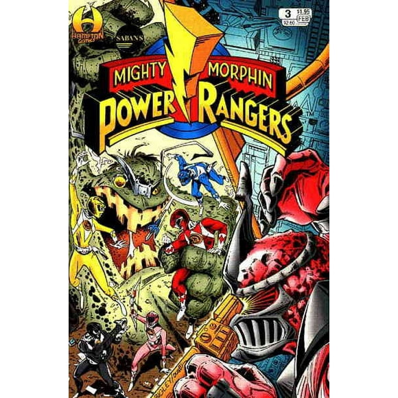 Mighty Morphin Power Rangers (Saban's , 1st Series) #3 VF ; Hamilton Comic Book
