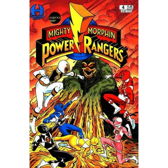 Mighty Morphin Power Rangers (Saban's , 1st Series) #4 VF ; Hamilton Comic Book