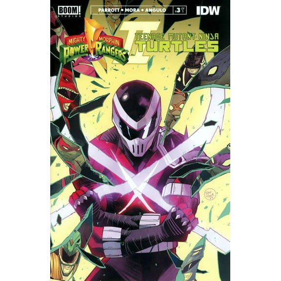 Mighty Morphin Power Rangers/ Teenage Mutant Ninja Turtles II #3A VF ; Boom! Comic Book