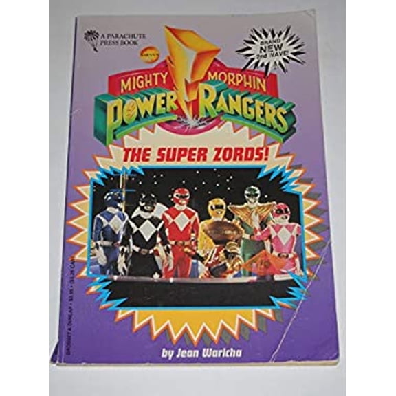 Pre-Owned Mighty Morphin Power Rangers: The Super Zords by Jean Waricha (Paperback) Children's Books, English