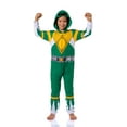 thumbnail image 1 of Mighty Morphin Power Rangers Unisex Kids' MMPR Pajama Union Suit 1PC Loungewear Boys Girls - Green Blue Pink Red Ranger, 1 of 7