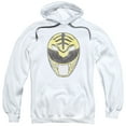 thumbnail image 1 of Mighty Morphin Power Rangers White Ranger Mask Mens Pullover Hoodie, 1 of 2