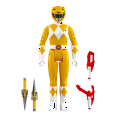 thumbnail image 1 of Mighty Morphin Power Rangers Yellow Ranger- Super7 3.75 in ReAction Figure, 1 of 5