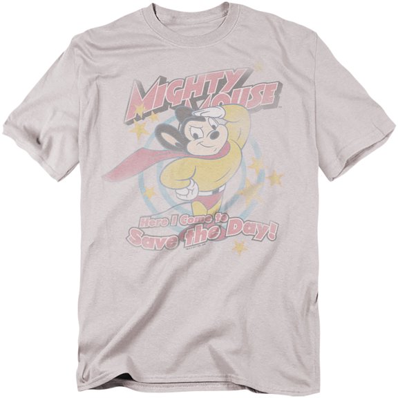 Mighty Mouse At Your Service Officially Licensed Adult T-Shirt S