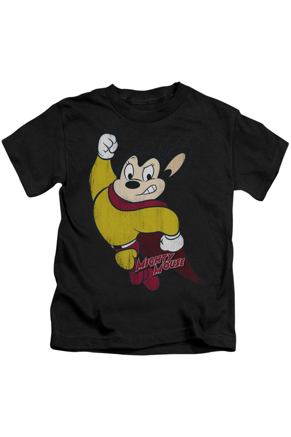 Mighty Mouse Classic Hero Youth 18/1 T-Shirt Black